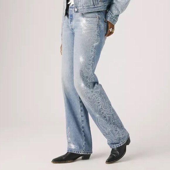 Levi’s 501 Beyoncé Embellished Jeans - Picture 9 of 10